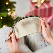 Gold make-up bag Christmas gift