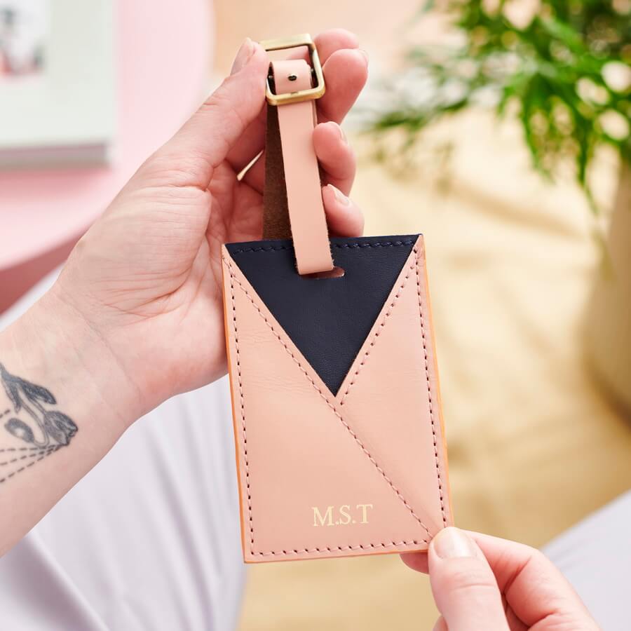 Leather Envelope Luggage Tag for Women