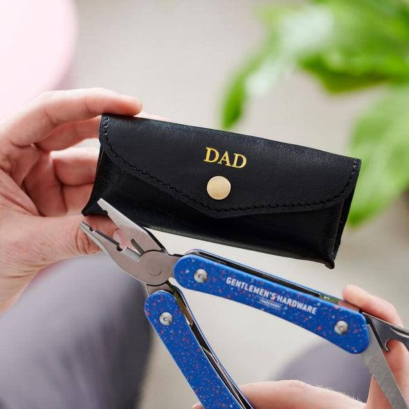 Personalised Leather Holder and Fishing Tool For Dads