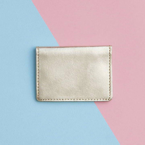 Personalised Leather Travel Card Holder for Women