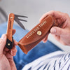 Personalised Leather Holder and Golf Tool - Tan