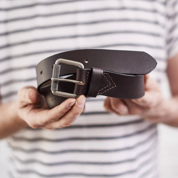 Men's Leather Belt with Personsalisation