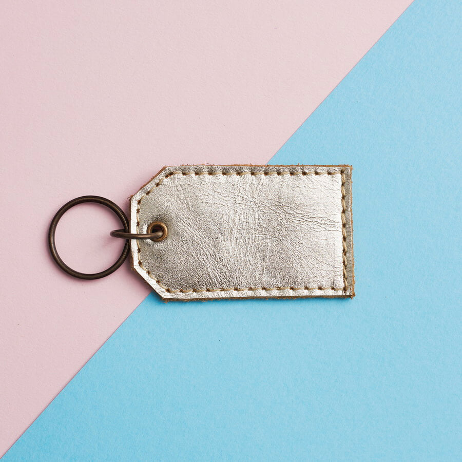 Key Rings and Accessories In Fantastic Metallic Leathers.