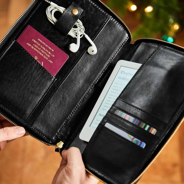 Personalised Leather Kindle and iPad Mini Cover And Organiser