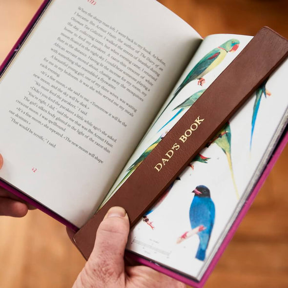 Personalised Leather Bookmark