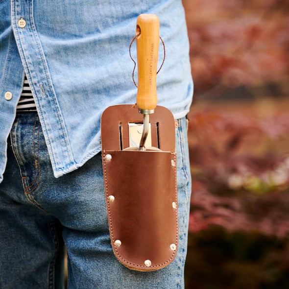 Personalised Leather Gardening Tool Holder