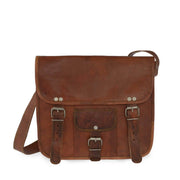 Leather ipad bag satchel leather tan