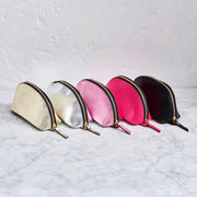 Range of leather make-up bags