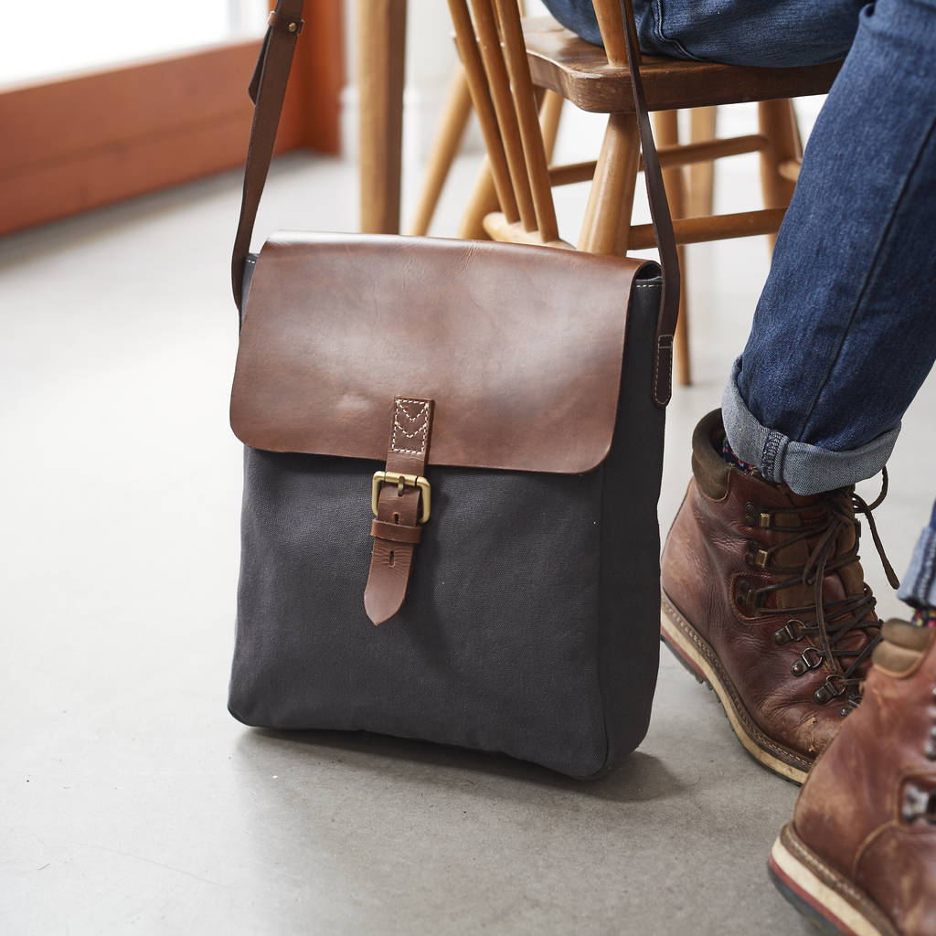 Canvas & Leather Bags for Men