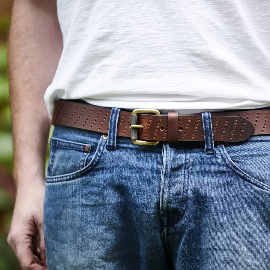 Personalised Men's Leather Belt