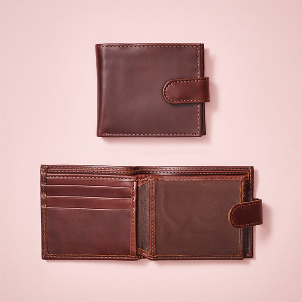 Dad-to-be Leather Wallet with Baby Scan