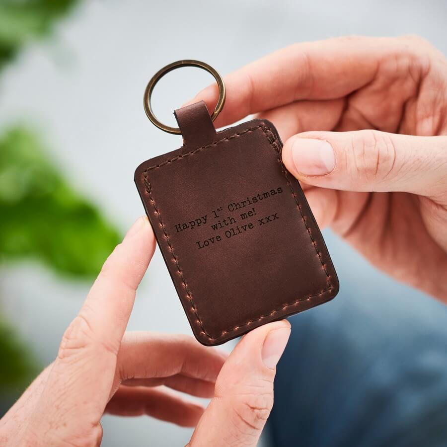 Brown Handmade Leather Key Rings, For Promotional Gift at Rs 6/piece in  Delhi
