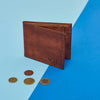 leaather wallet front coin mens