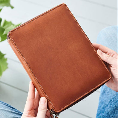 Tan Leather A4 Document Holder