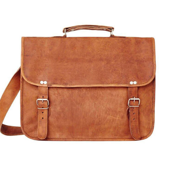 Leather Large Laptop Bag with Handle
