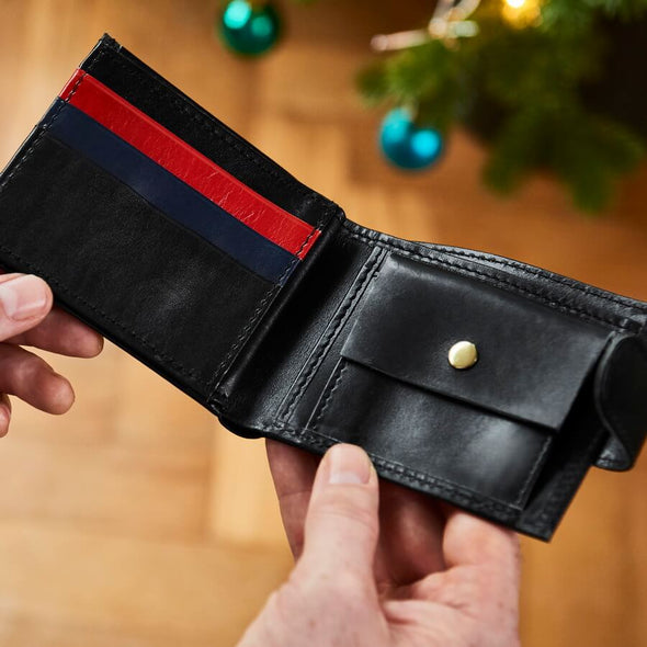 3 Colour Leather Wallet With RFID