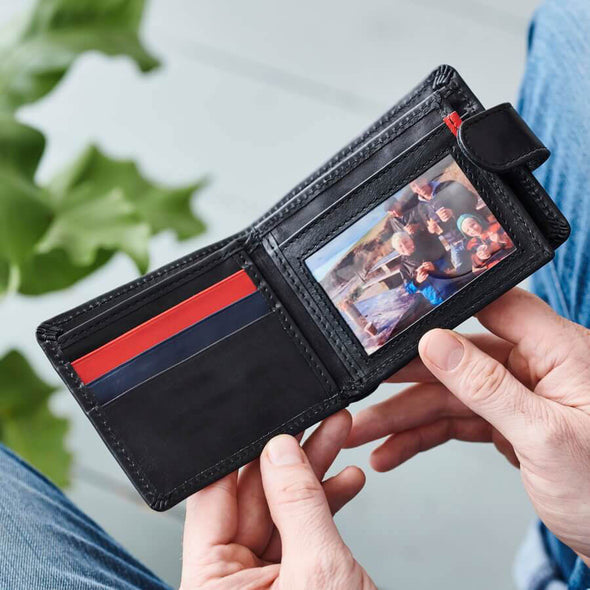 3 Colour Leather Wallet With RFID