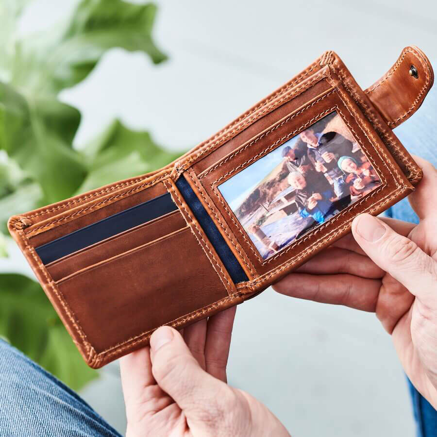 3-Colour Leather Wallet With RFID