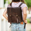 Ladies leather backpack wandering soul version