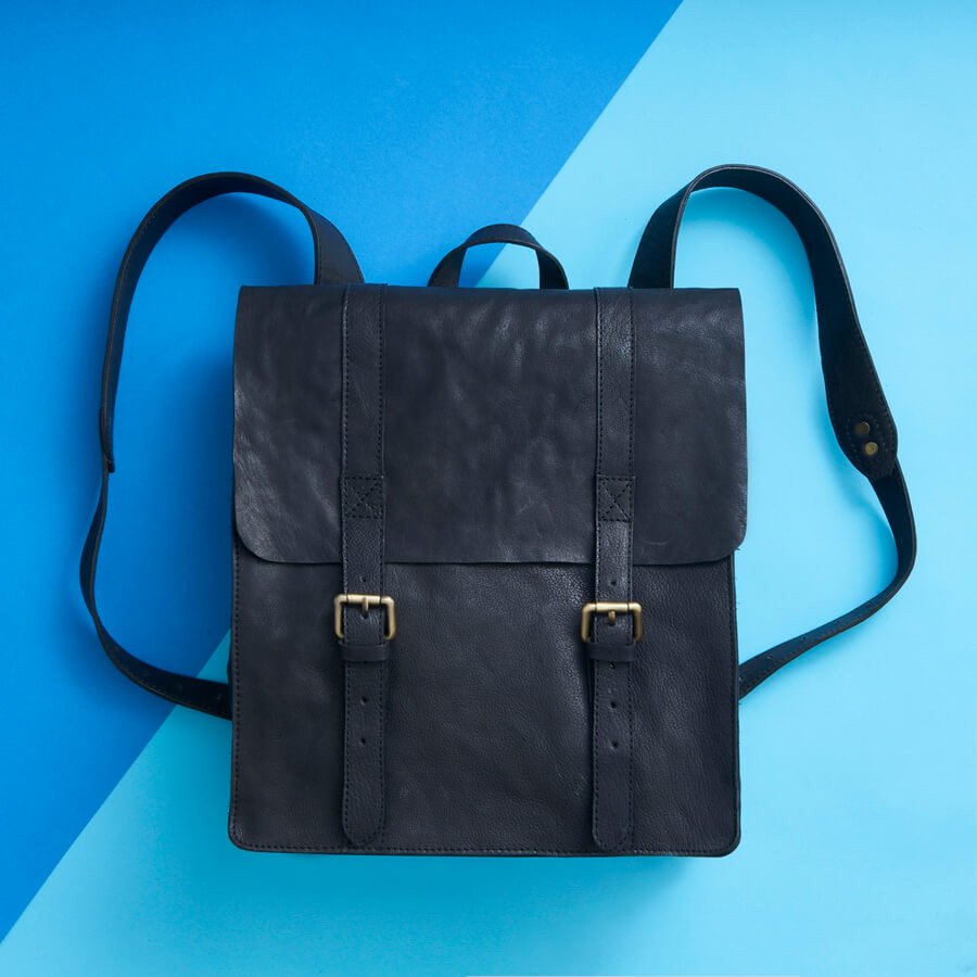 European clearance leather backpack