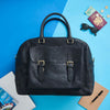 Wandering Soul Leather Travel Bag Black