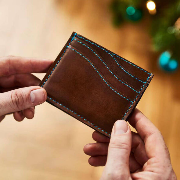 Wave Leather Credit Card Holder